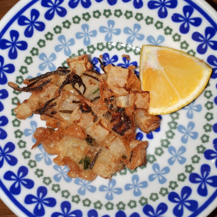 味付け不要~お箸がススム♪ヘルシー大根のかき揚げ